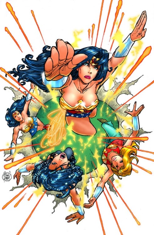 ungoliantschilde:  the Variant Cover for Wonder Woman, Vol. 3 # 01 was penciled by AdamKubert.Tumblr.com and colored by Alex Sinclair. the variant artwork was superimposed over the regular cover artwork, which was penciled by Terry Dodson and inked by