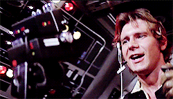softkirks: After a few steps, he stops and looks back. Han glances up and the two