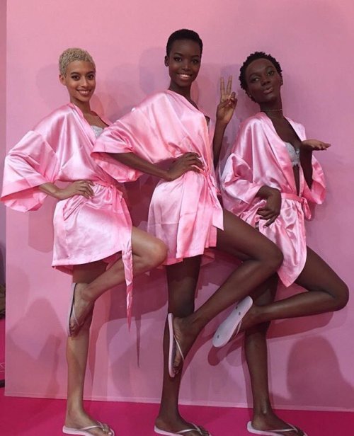 bellygangstaboo:  First Year Three Black Models Wore Their Natural Hair: Jourdana Phillips, Maria Borges, Herieth Paul. #VSFashionShow  