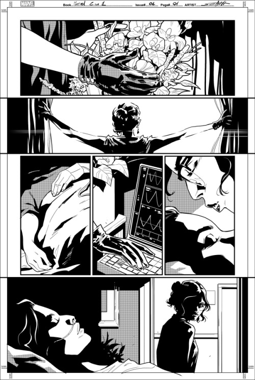 Black and white pages from Marvel 2 In One #4. The book will be out NEXT WEEK! HERE you find the com