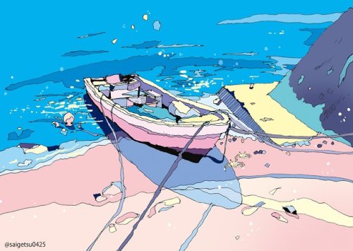 Saigetsu (Japanese, based Japan) - 香川県 高見島 (Takami Island, Kagawa Prefecture), 2019, Paintings