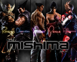 montagnedor:  What A Mishima Fights For### by ~potterhead421 こうも仁を肯定的に捉えていただいているのを見ると、うっひょうとなるの半分、むずがゆいの半分ｗ  Jinpachi, Heihashi and Kazuya are cool. Jin and Lars