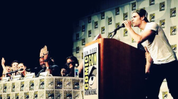 dailypaulwesley:  Paul Wesley stops by the TO Panel at Comic Con 2014 