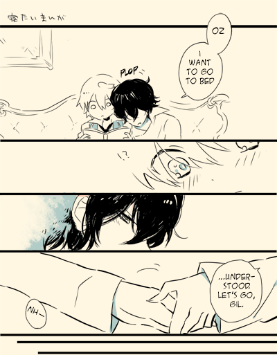 e-ck:   (Ori) by Totonica. [TL: Gil literally said “I want to sleep” in the first