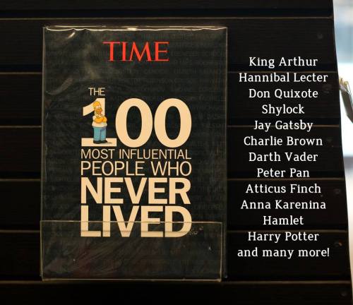 Nice to know: 1000 Most Influential People Who Never Lived. I for one was a fan of Harry Potter, Jay