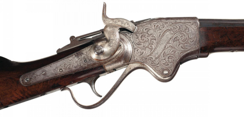 Rare engraved Spencer Repeating Carbine dated to the 1860&rsquo;s.Sold at Auction: $17,000