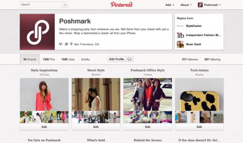 POSHMARK — How to: Pin Your Closet!