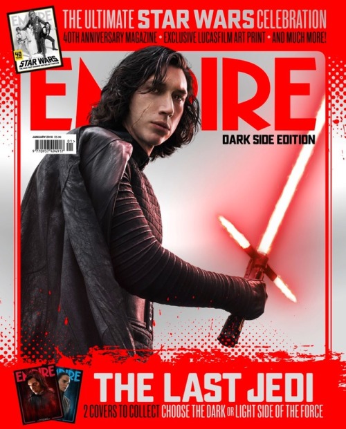 kyloholic:Kylo Ren/Adam Driver on the cover of Empire Magazine