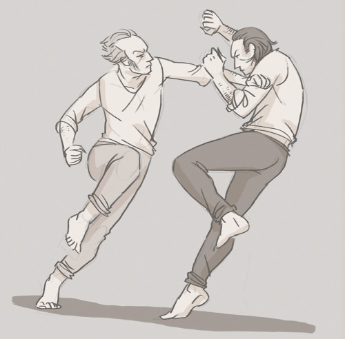 velvettodraws:( ͡° ͜ʖ ͡°) old vampire dudes making out sparring.