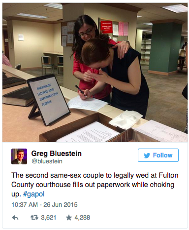 salon:See the same-sex couples who were first in line to get their newly-legal marriage licenses