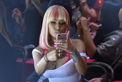 celebsofcolor:  Nicki Minaj attends the Philipp Plein fashion show during New York Fashion Week at Hammerstein Ballroom on September 9, 2017 in New York City.