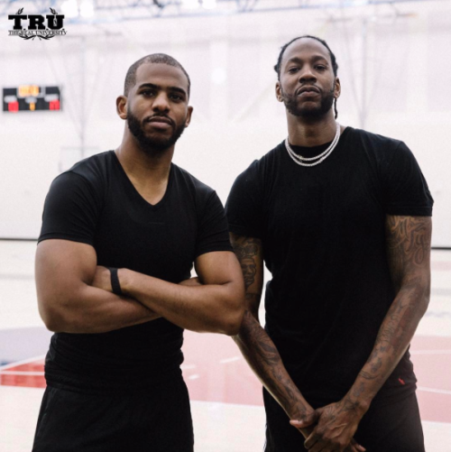 Really enjoyed working out with Chris Paul, good looking fam, good runs