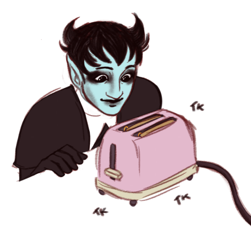 He Is Making Toast