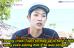  Sungyeol who’d rather be bitten by all of those mosquitoes than see his hyung