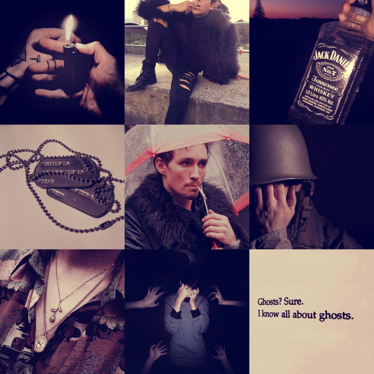 Way too many moodboards. — TUA moodboard: Klaus Hargreeves