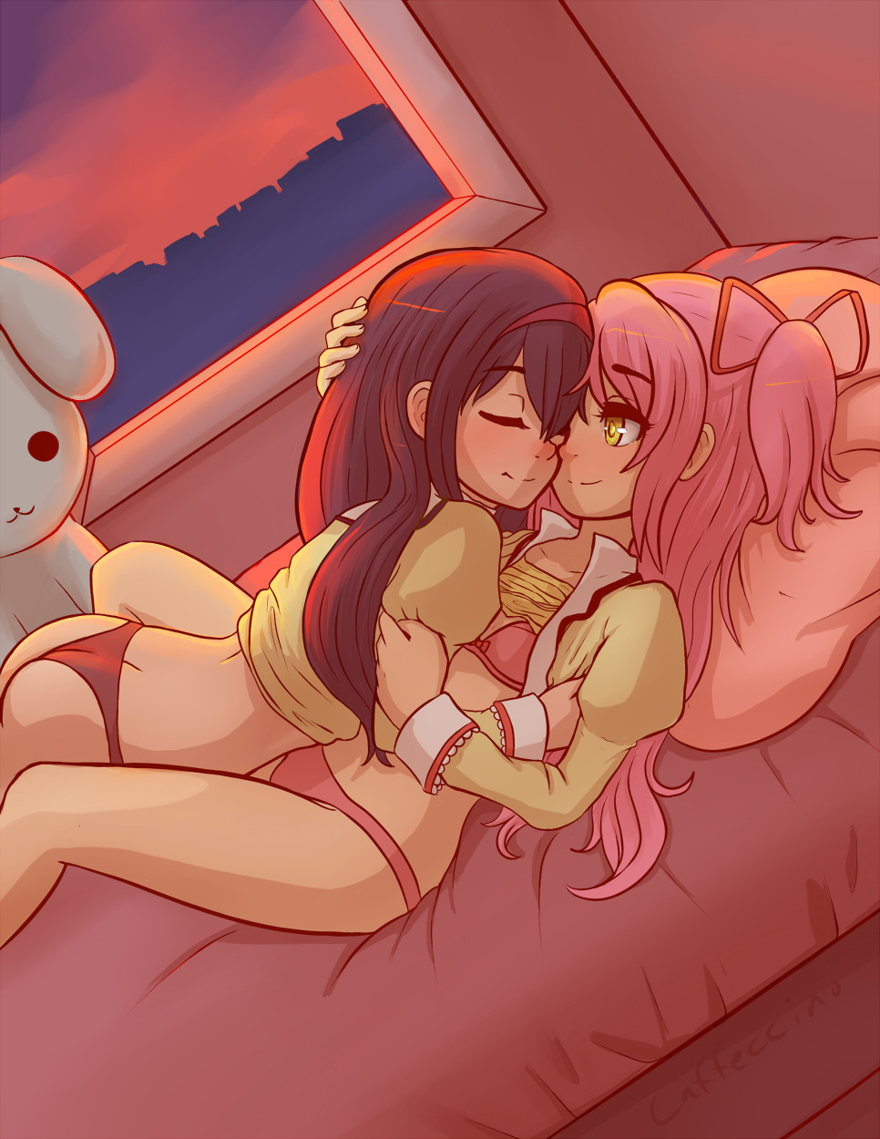 caffeccino:  Madohomu snuggly kerdiddling  hurray! Actually one of the first fully