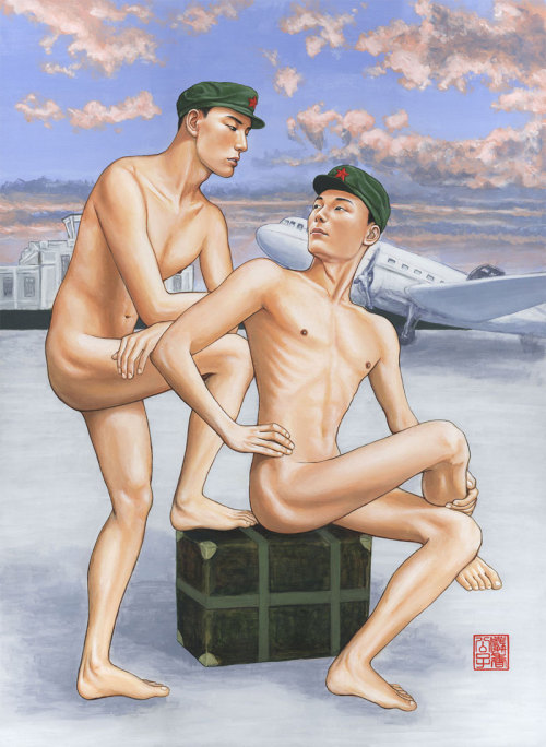 muskming:  Dream Escape / Flucht vom Traum / 夢逸之旅  Acrylic on Canvasboard  60x80cm, 2009© Musk Ming 