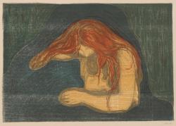 nobrashfestivity:Edvard Munch  Vampire II