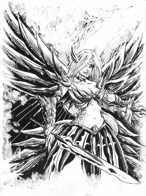 Erza Scarlet’s “Heaven’s Wheel” armor. 