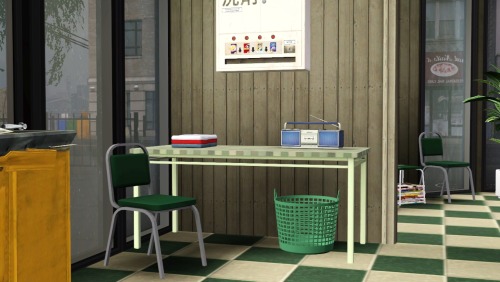 houseof84sims:Boroughsburg Laundromat I made a lot for @potato-ballad-sims world Boroughsburg. 