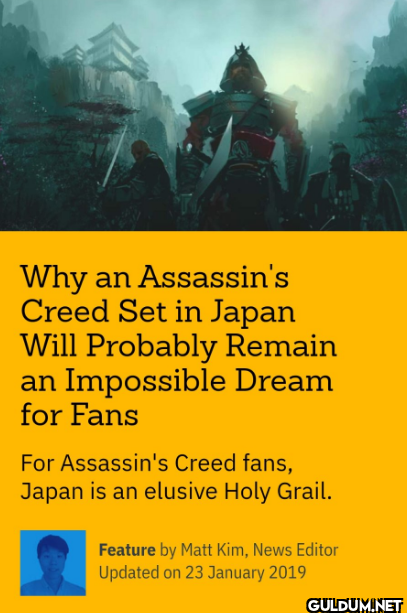 Why an Assassin's Creed...