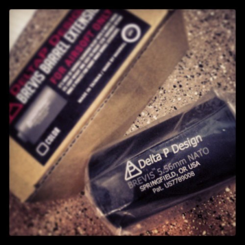 My Delta P barrel extension just arrived, its much larger than i thought. #delta #design #madbull #a