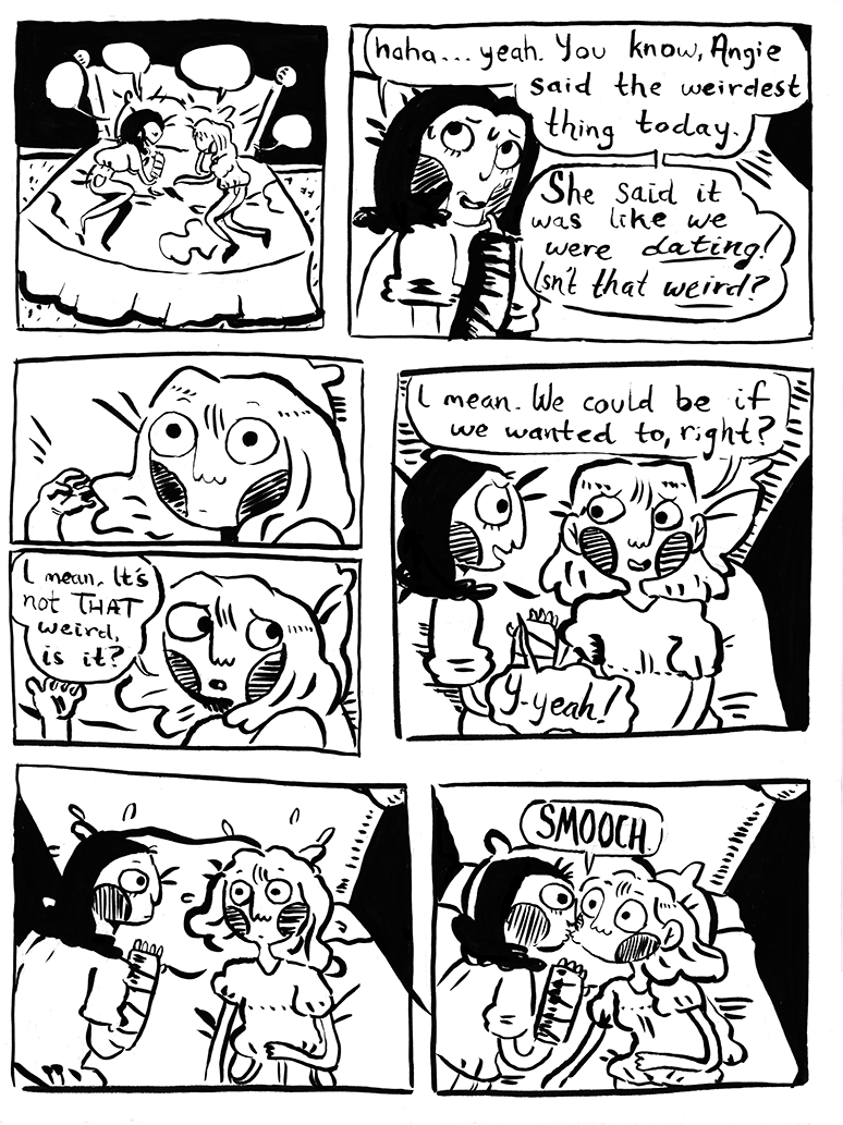 raspberrypanels: “Ring of Keys;” a comic about lesbian experiences. 