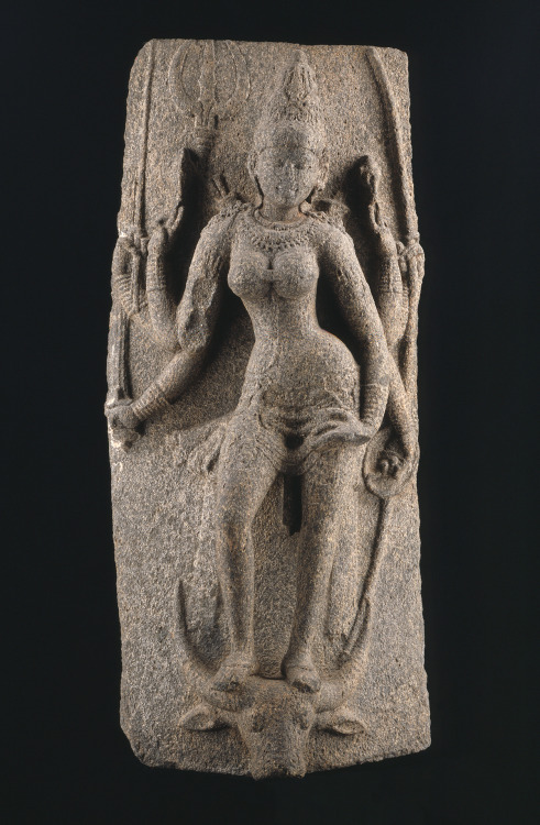 Mahishasuramardini Durga, Pallava art from Tamil Nadu