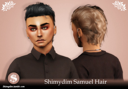 shimydim:[TS4] - SAMUEL HAIR84 colors / (including 35 Unnaturals)Custom ThumbnailMesh 100% by me, pl