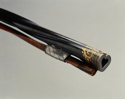 Flintlock Rifle With A Twisted Barrel And Heart Shaped Bore (1765)