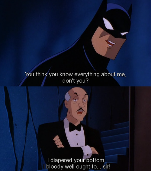 comicstop: Alfred, y u so sassy? EDIT: Added more sass. :) Comic Stop