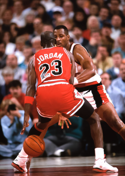 Michael Jordan and Kevin Duckworth