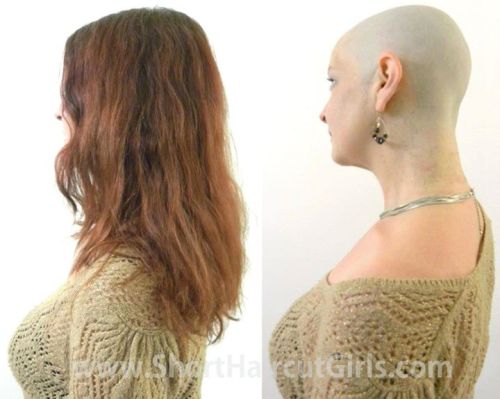 Long to bald video in stages at #ShortHaircutGirls.com http://ift.tt/1Vedk2w