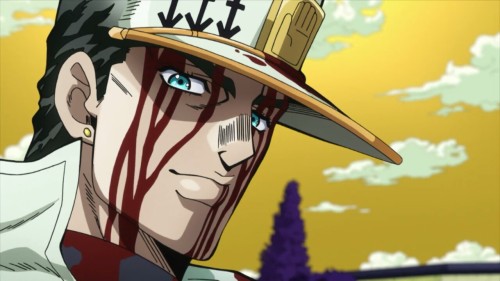 ladyjotaro: OK can I take a moment hear to talk about the fact that jotaro was replaying the fight w