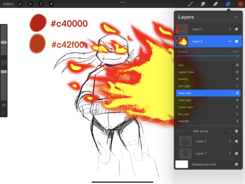 Hey, Indie, How Did You Make Raph's Fire When He's Using His Ninpo? What Brushes Did You Use And The