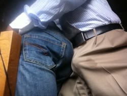 horny-dads:  suit vs. jeans  horny-dads.tumblr.com
