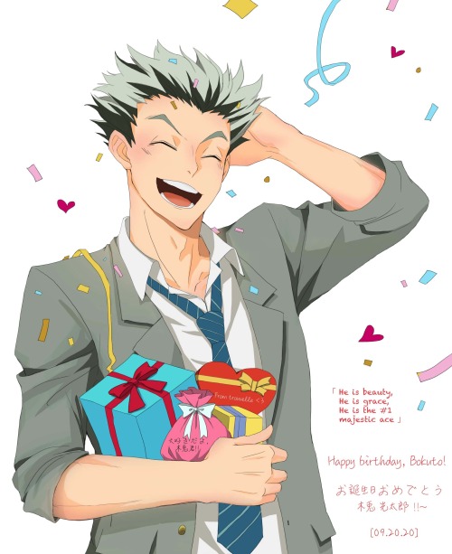 My birthday prince! ♥who shines brighter than the light of moon and rays of stars.. 「 Bokuto Week 