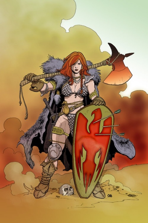 XXX fuckyeahfrankcho:  Some Red Sonja goodness! photo