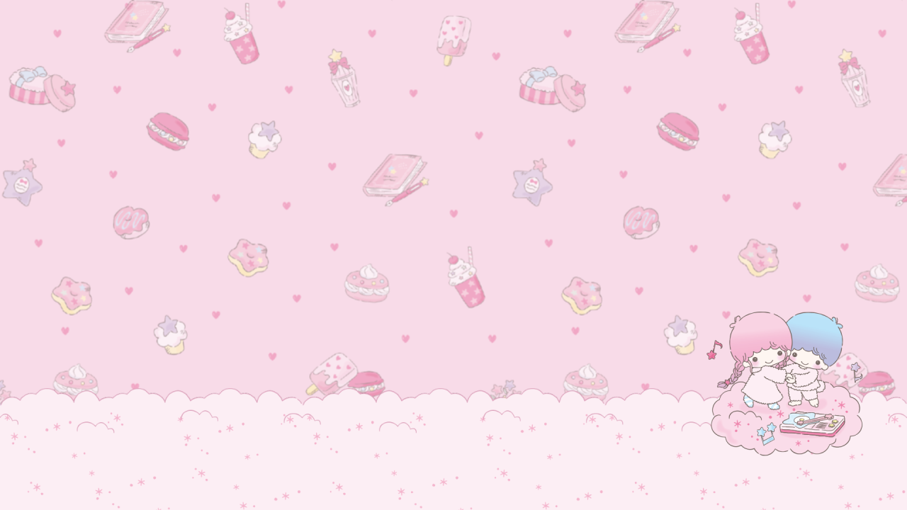 Be Positive Little Twin Stars Desktop Wallpaper