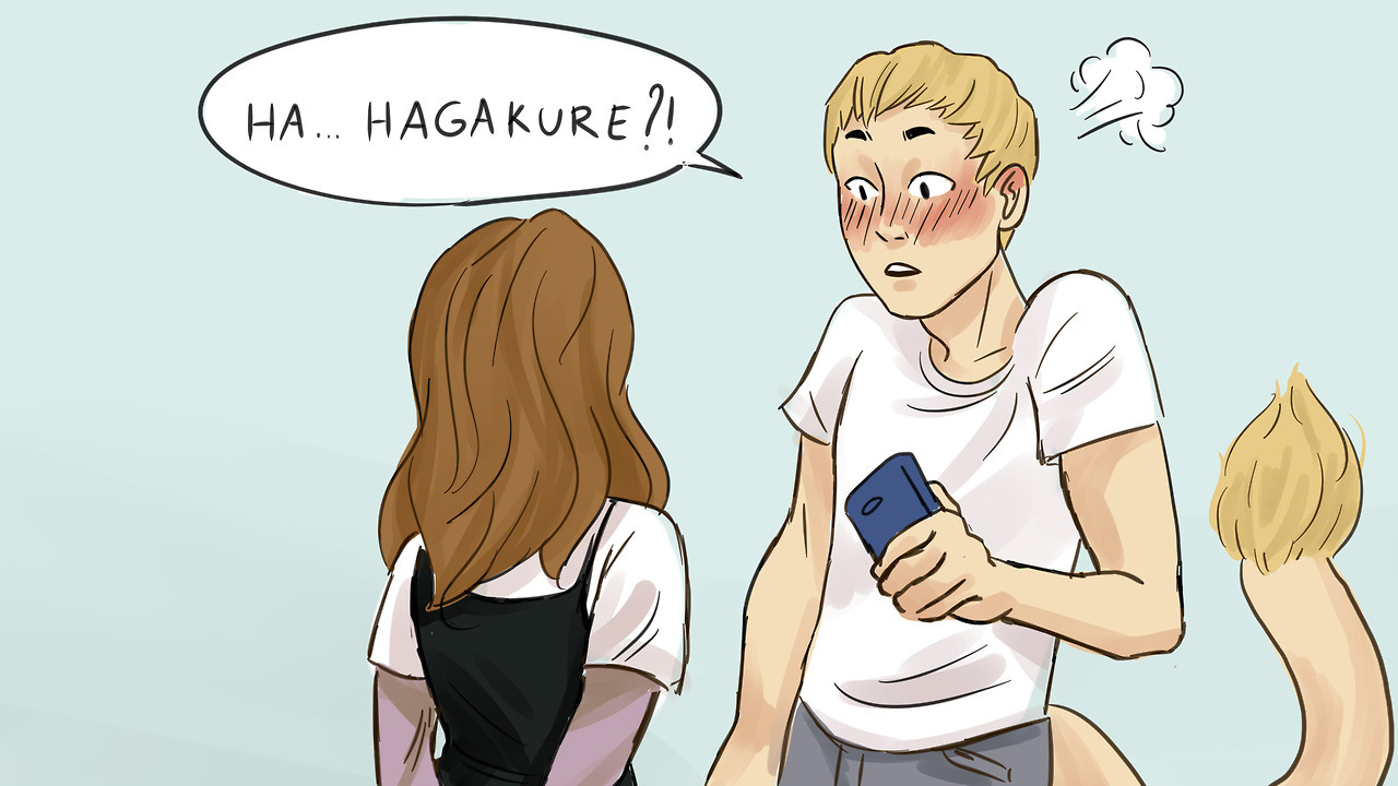 smth-about-marie:  She succeded to go to her date ! Part 3 of my Hagakure Tooru x