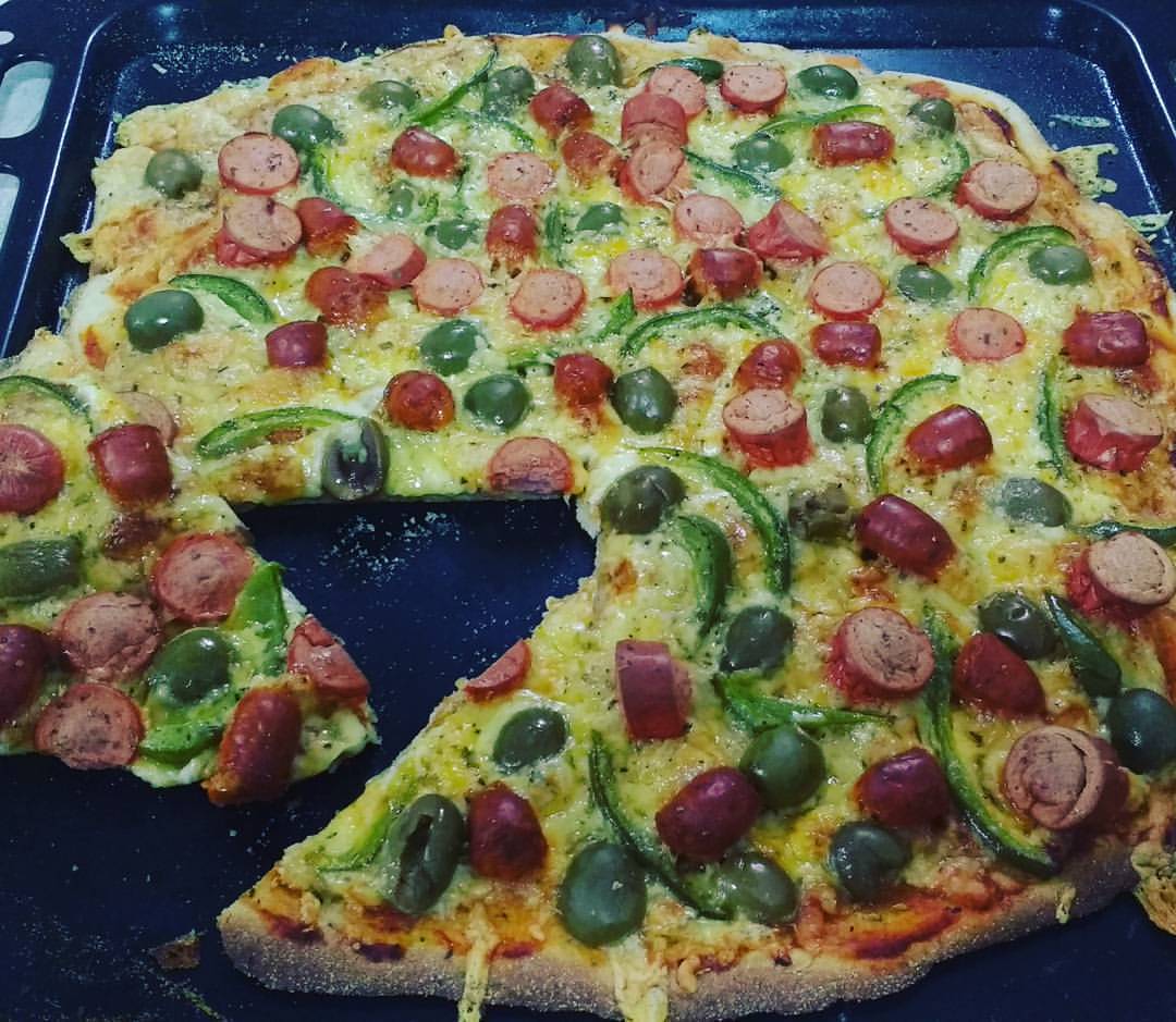 Silvana Cocina y Reposteria Casera. — Pizza estilo masa Pizza Hut  Exquisita!!! ????...