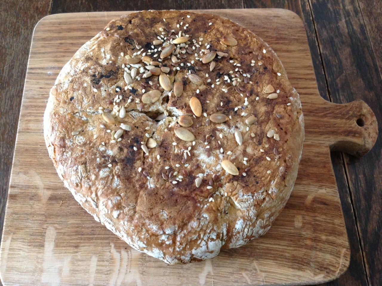 butwheredoyougetyourprotein:  5 Seed Soda Bread My Nanna used to always bring a loaf