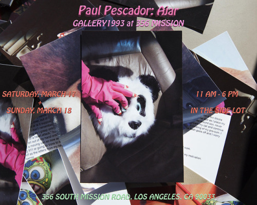 Paul Pescador: Ajar Gallery1993 at 356 Mission/Ooga TwoogaOn View Saturday, March 17 & Sunday,
