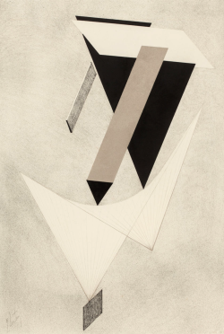 kafkasapartment:  Proun III, 1923. El Lissitzky (Lazar Markovich Lissitzky). Lithograph in colors 