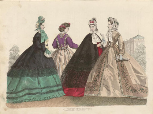 zeehasablog: Fashion plate from Allgemeine Moden-Zeitung, 1864.