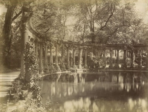 dame-de-pique:France, Paris, Le Parc de Monceau, c.1880also