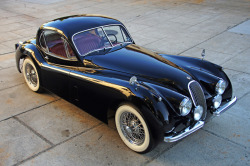 archaictires:  1953 Jaguar XK120 Fixed Head Coupe 