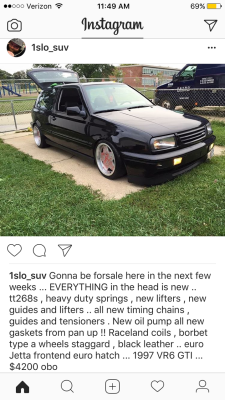 Selling my mk3 gti vr6