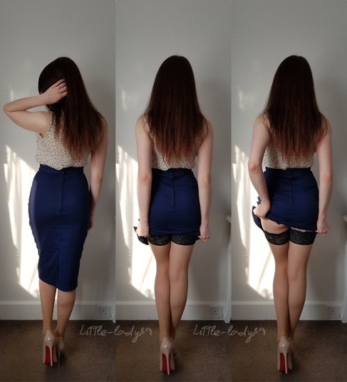 little-lady89: Love my new pencil skirt happy hump day all