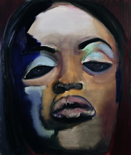 Marlene Dumas (South African, b. 1953, Cape Town, South Africa) - Naomi, 1995  Paintings: Oil on Can